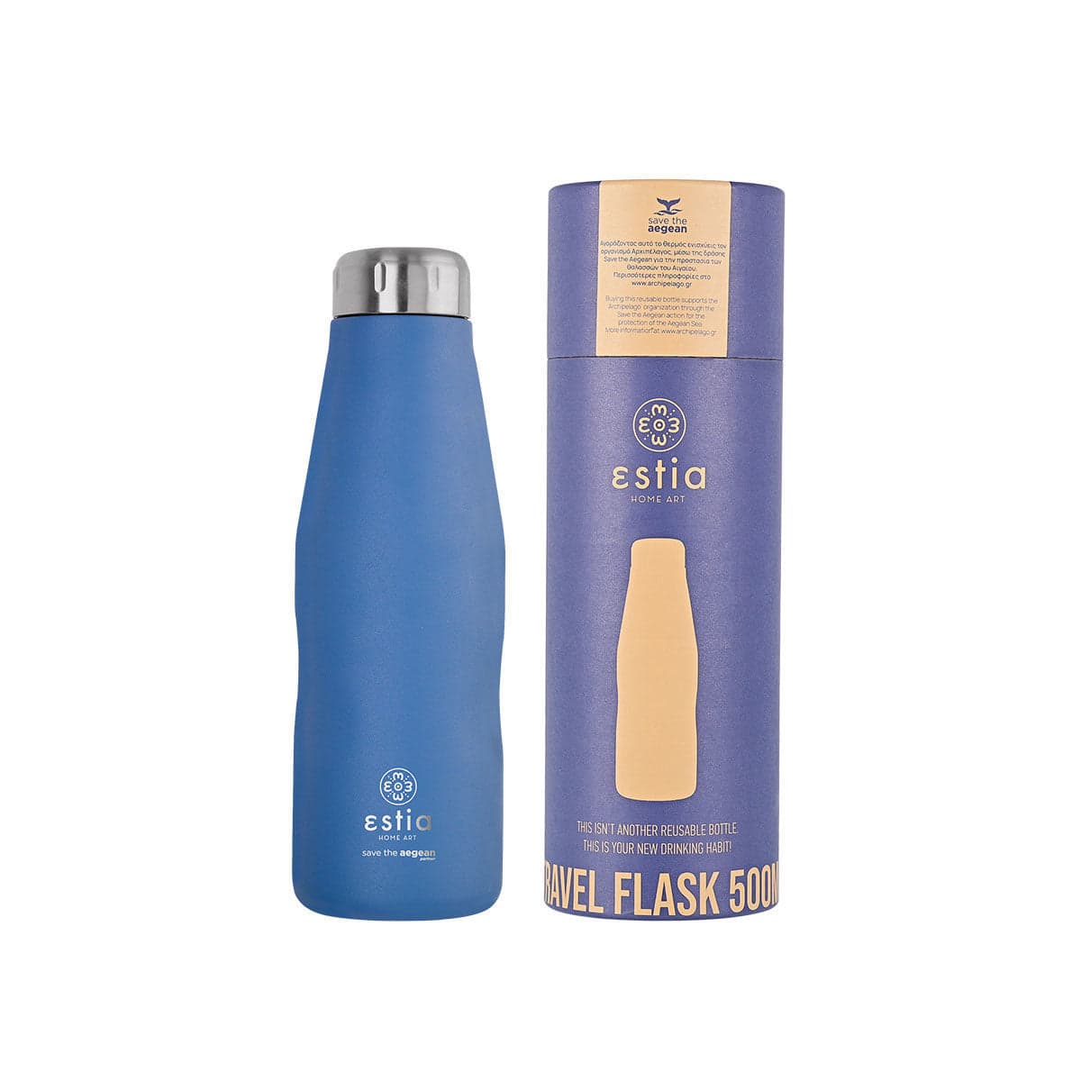 ΘΕΡΜΟΣ ESTIA TRAVEL FLASK 500ml DENIM BLUE