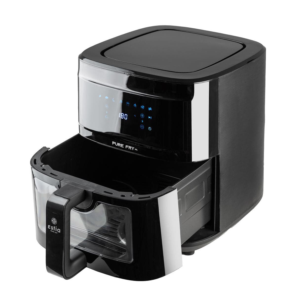 ΦΡΙΤΕΖΑ ΑΕΡΟΣ ESTIA PURE FRY XL 1700w 9.1lt ME ΨΗΦΙΑΚΗ ΟΘΟΝΗ & 8 ΠΡΟΓΡΑΜΜΑΤΑ ΜΑΥΡΟ  06-20620