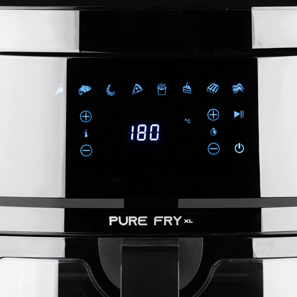 ΦΡΙΤΕΖΑ ΑΕΡΟΣ ESTIA PURE FRY XL 1700w 9.1lt ME ΨΗΦΙΑΚΗ ΟΘΟΝΗ & 8 ΠΡΟΓΡΑΜΜΑΤΑ ΜΑΥΡΟ  06-20620