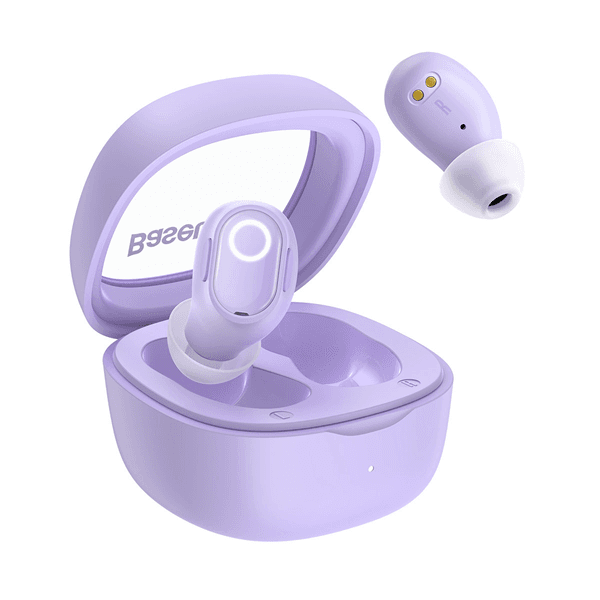 Ακουστικά Baseus Bowie WM02 In-ear Bluetooth με Θήκη Φόρτισης Μωβ