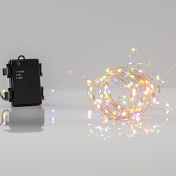 ΣΕΙΡΑ, 50 LED EUROLAMP 600-07958, ΜΠΑΤΑΡΙΑΣ, 11 ΠΡΟΓΡΑΜΜΑΤΑ&ΜΝΗΜΗ, ΧΡΟΝΟΔΙΑΚΟΠΤΗΣ, OPAL&ΘΕΡΜΟ, IP44 - εικόνα 1