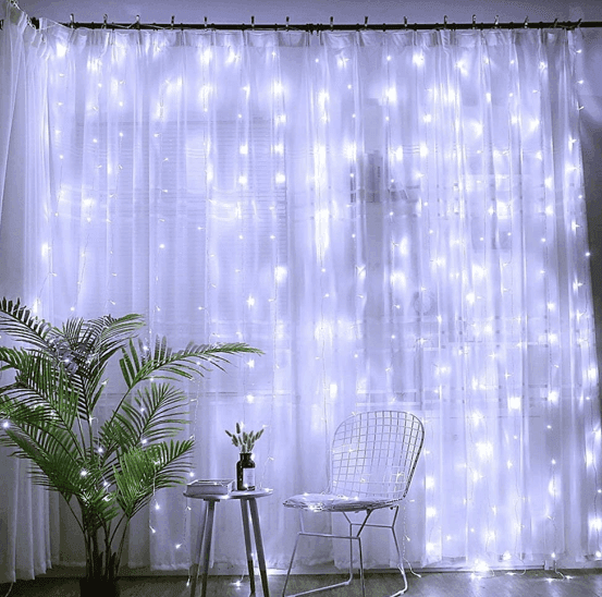 ΚΟΥΡΤΙΝΑ LED EVIVAK 840384 ΣΥΜΜΕΤΡΙΚΗ 360L (20ΣΕΙΡΕΣ x 18LED) 2x2m ΨΥΧΡΟ 31V IP44 - εικόνα 1