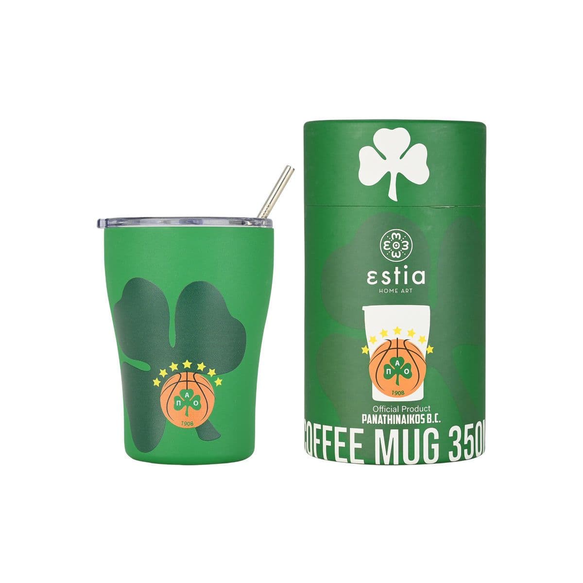 ΘΕΡΜΟΣ ESTIA 00-27254 COFFEE MUG PANATHINAIKOS BC EDITION 350ml